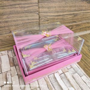 Box Seserahan Pernikahan Isi 4 Lengkap Kotak Seserahan Pernikahan Parcel Dengan Tutup Mika