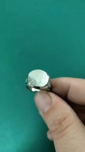 Fashion Silver Pure Stainless Steel Saint Benedict Ladies Ring