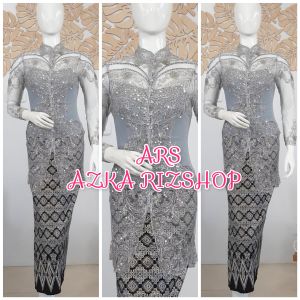 set kebaya pesta modern kebaya murah + longtorso dan rok prisket