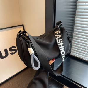 Waterproof Oxford Cloth Dumpling Bag Womens Large Capacity Lightweight Crossbody Bag Quirky Design Versatile Sporty Casual Bag