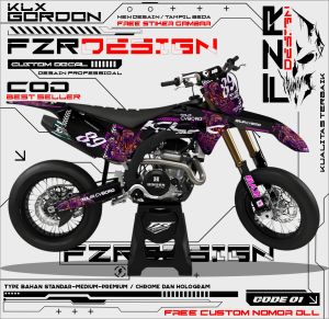 DECAL KLX GORDON TERBARU FULL BODY