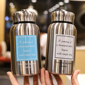 Cốc Nước Giữ Nhiệt Dung Tích Lớn 304 Bằng Thép Không Gỉ Cốc Trà Di Động Đơn Giản Cho Nam Và Nữ Có Lưới Lọc Cốc Nước Ngoài Trời