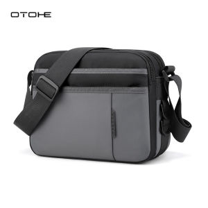 OTOHE Mens Bag Fashion Single-shoulder Bag Multi-pocket Mens Messenger Bag Casual Handbag Mens Bag Backpack Portable Crossbody Bag Small Bag Business Briefcase