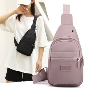 Womens Chest Bag Pure Color Nylon Womens Bag Good Quality Shoulder Bag Casual Womens Crossbody Bag Fashion Female Bag