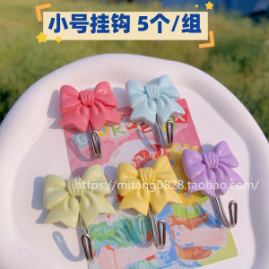 5 Cái Móc Treo Mini Hình Bướm Dopaamine Cho Mặt Nạ Macaron Girl Không Cần Đục Lỗ Móc Treo Trang Sức Bằng Nhựa Chịu Lực 05kg