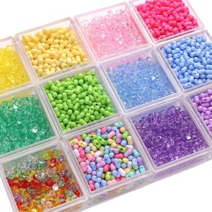 260ชิ้น3X6มม. อะคริลิคใสสีทึบสีสันสดใสลูกปัดถั่วลิสงชาร์มสำหรับทำเครื่องประดับทำเครื่องประดับต่างหูสร้อยคอ DIY สร้อยข้อมือ