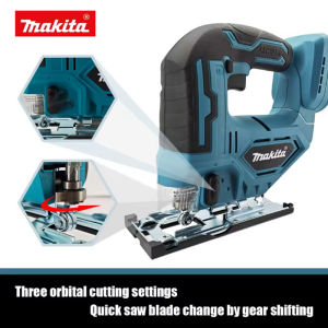 Makita | Makita DJV182Z 18V 300W Brushless Electric Jigsaw Cordless Barrel Handle Saw Blade Included Without Battery DJV182