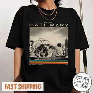 Sanrio | Project Hail Mary Vintage Shirt Sci-fi Space Novel Fan T-shirt 2026 Summer New Mens Womens Fashion Casual Cotton T-shirt