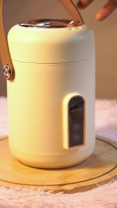 Dreepor Portable Cooker Electric Cooking Pot mini Portable Electric Kettle Heater Small Water heater Kettle Electric Heating Cup Thermos Multifunctional Electric Cooker