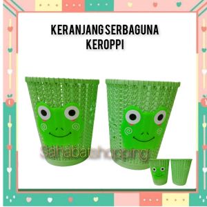 Sahabat Shopping - Keranjang Bulat Keroppi / Keranjang Keroppi Bulat Serbaguna / Keranjang Keroppi Mini Bulat