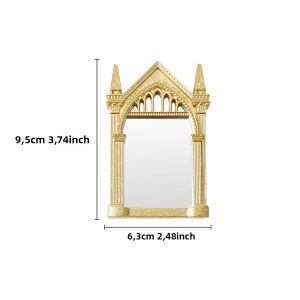 1 Gương Trang Điểm Để Bàn Khung Nhựa Mạ Vàng Phong Cách Gothic Châu Âu Trang Trí Nhà Cửa
