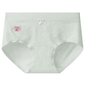 Antibacterial Pure Cotton Ladies Underwear Triangle Shorts Seamless Comfortable mid Waist Butterfly Knot Youth Suitable Innerwear