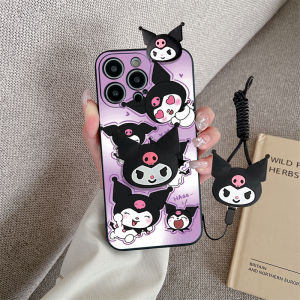 Sanrio | Ốp Điện Thoại Silicon In Hình Sanrio 3D Kitty Kuromi Kèm Dây Đeo Cho Samsung Galaxy A Series A34 A24 A14 A04E A04S A04 A72 A52S A73 A53 A33 A23 A13 A03S A03 Core