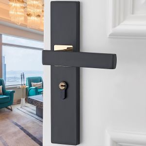 Aluminium Alloy Mute Door Locked Interior Door Handle Locks Set Lock Doorknob Bedroom Door Lock Main Door Door Knob For Main Door House