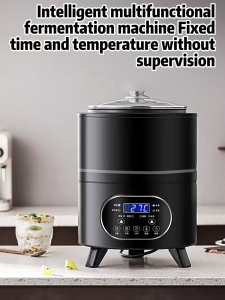 LENODI 8L Multifunctional Yogurt Maker 400W304 Stainless Steel Liner Digital English Panel Fermenter for Yogurt Rice Wine Natto White Black