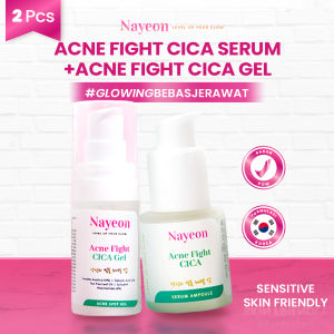 Nayeon skincare paket anti jerawt 2pcs acne fight cica+ acne fight cica gel