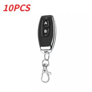 10pcs 433MHZ 2 Channel Code Remote Control Auto Electric Learning Code Gate Garage Door Opener with Keychain