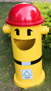 Thùng Rác Ngoài Trời Hoạt Hình Lớn Cho Trẻ Em Thùng Rác Công Viên Phân Loại Thùng Rác Vỏ Quả Lê Có Nắp Thùng Rác Công Trình