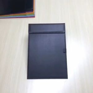 13*20cm Cover Bill Resto Bill Holder Panel Magnetis Clipboard Papan Pu Leather Dengan Klip Pulpen