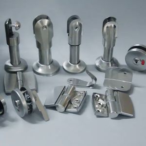 1 Set Kaki Partisi Toilet+Handle Pintu Toilet+Kunci Toilet Pembatas Toilet Engsel Pintu WC Aluminium Utk Partisi Urinoir Pembatas Toilet Cubicle Toilet