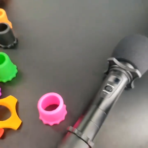 3pcs/Set Microphone Foam Large Size mic foam cover Windscreen Cap Handheld Stage Microphone Sponge Cover Filter pop filter Anti-Rolling Silicone Microphone Anti-roll Sleeve Microphone Protection Ring