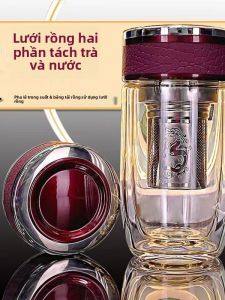 Cốc Thủy Tinh Dung Tích Lớn Trong Suốt Có Nắp Lọc Đựng Trà Cho Nam Nữ Học Sinh Dùng Tại Nhà Đồ Dùng Gia Đình Sáng Tạo