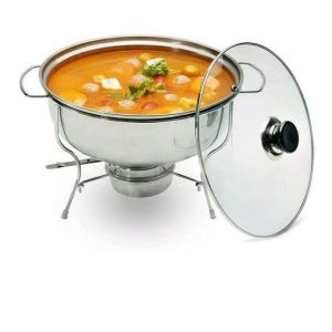 prasmanan set stainless kotak wadah bulat hajatan lengkap sendok / tempat saji makanan / WADAH SAJI / BASI SET