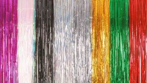 ม่านฟอยล์ตกแต่งงานวันเกิด สีเมทัลลิก (มีหลายสีให้เลือก) Backdrop ตกแต่งงานปาร์ตี้ ขนาด 1x2 เมตร (มีเทปกาวในตัว)/JT.Lifestyle