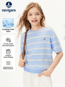 navigare kids | Summer Lightweight Stripe Girls Tee