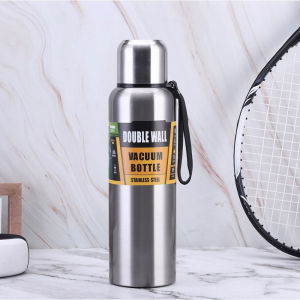 Large Capacity Portable Thermo Stainless Steel Cup Vacuum Flask Insulated Tumbler With Rope Thermo Bottle 500/1000/1500ml