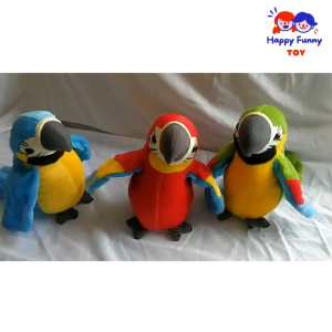 TOY😊พร้อมส่ง💯 นกแก้วพูดได้ ทุกภาษา ตุ๊กตานกแก้วพูดตามได้ ปีกขยับได้ โยกตัวได้ ของเล่นเด็กเสริมทักษะ ตุ๊กตานกแก้ว ของเล่น ของเล่นเด็ก