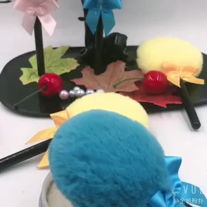 Lollipop Body Powder Applicator Plush Powder Puff With Handle Body Powder Puff Soft Makeup Tool For Face Body Easy To Use