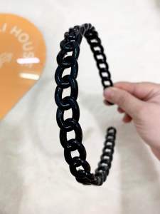 ✨[Tặng cột tóc tròn]- Băng đô cài tóc bản rộng 1cm 3cm màu đen sáng+ tặng 1 cột tóc tròn như hình cho mỗi cài
