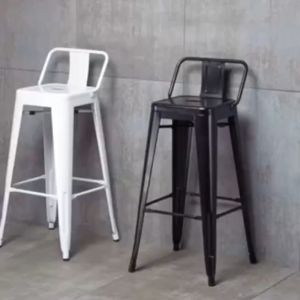 High bar Stools Cafe Chairs Metal Dining chairs Bar backrest chairs Restaurant Outdoor high metal bar stools  高脚凳