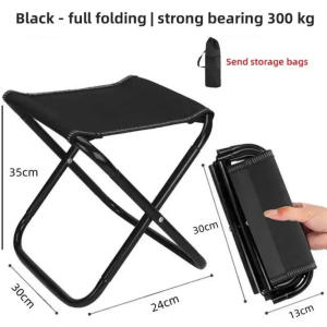 Ultra Light Small Folding Stool Portable Outdoor Chair for Camping Travel Picnic Fishing - Foldable Bench Stool for Subway Train