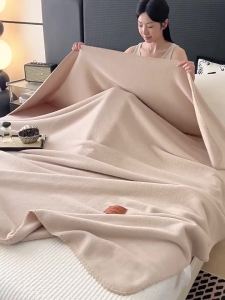 Winter Warm Solid Color Flannel Velvet Blanket Autumn Thicken Plush Blanket For Bed Sofa Skin-friendly Thick Bedding Quilt 2026