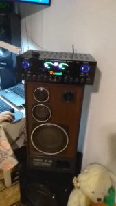 Amply bluetooth karaoke Amply 5.1 Amply karaoke Sunbuck AV-999USB/BT -  Bảo hành 12 tháng - Công suất cao 7 kênh bộ khuếch đại công suất màn hình hiển thị kép hifi AV amp loa hỗ trợ 3 mic FM AUX USB SD điều khiển