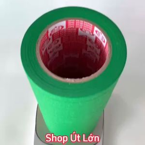 Băng keo giấy màu xanh lá rộng 2cm dài 50 mét lõi giấy 3mm 1 cây 14 cuộn giá tại xưởng