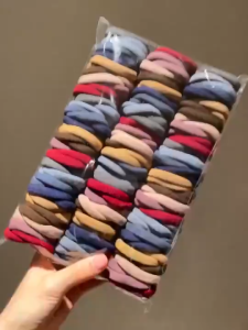 200PCS High Elastic Colorful Hair Ties for Women No Damage Rubber Bands Non-Slip Hair Accessories