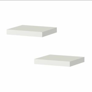 Rak Dinding Minimalis Gantung / Ambalan Melayang Isi 2 Pcs 20x20cm