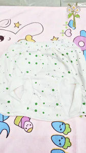 GROSIR (Isi 3 Pcs / 6 Pcs / 12 Pcs) Celana Dalam Bayi New Born Pop Kacamata WD Print Putih