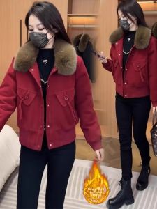 YOUFAN | Warm Fleece Parka Coat Female High-end Fashionable