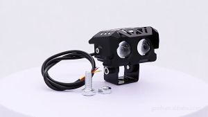 MOFOX B2 Laser Gun Mini Driving Light 40W Dual Color High/Low Beam Motorcycle LED Light Auxilliary Light MDL Spotlight