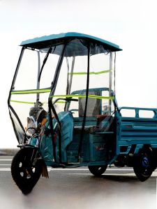 Pengshi Jia Electric Tricycle Carport Rain Sunshade Full Wrap Battery Car Tent Iron Frame Outdoor Camping Travel Gear