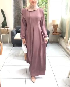 Kinanti Maxi Dress Fashion Muslim Wanita Size S M L XL XXL Bahan New SHAKIILLA Premium
