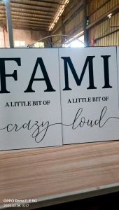 Wall Decorator Home Improvement must-have - Affordable Minimalist Living and Art Word Wall Decorator (set of 3) Decorative Wall Art