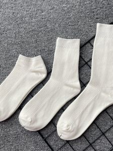 4 Pairs of Pure Cotton Fengyi Cotton Men Four-Level Socks Zhongbang Mid-High Tube Mens Socks Sweat-Absorbent Casual Business Socks