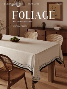 Vintage Waterproof and Oil-Resistant No-Wash Tablecloth