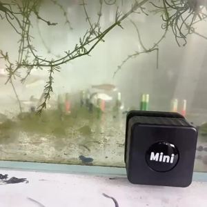 1PC Mini Aquarium Magnetic Brush Glass Square Plastic Algae Scraper Anti-scratch Cleaning Tool for Small Fish Tank Maintenance