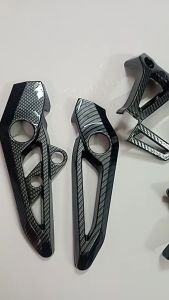 BỘ ỐP GÁC CHÂN TRƯỚC và SAU xe WINNER X ( v2 v3 ) nhựa sơn cacbon